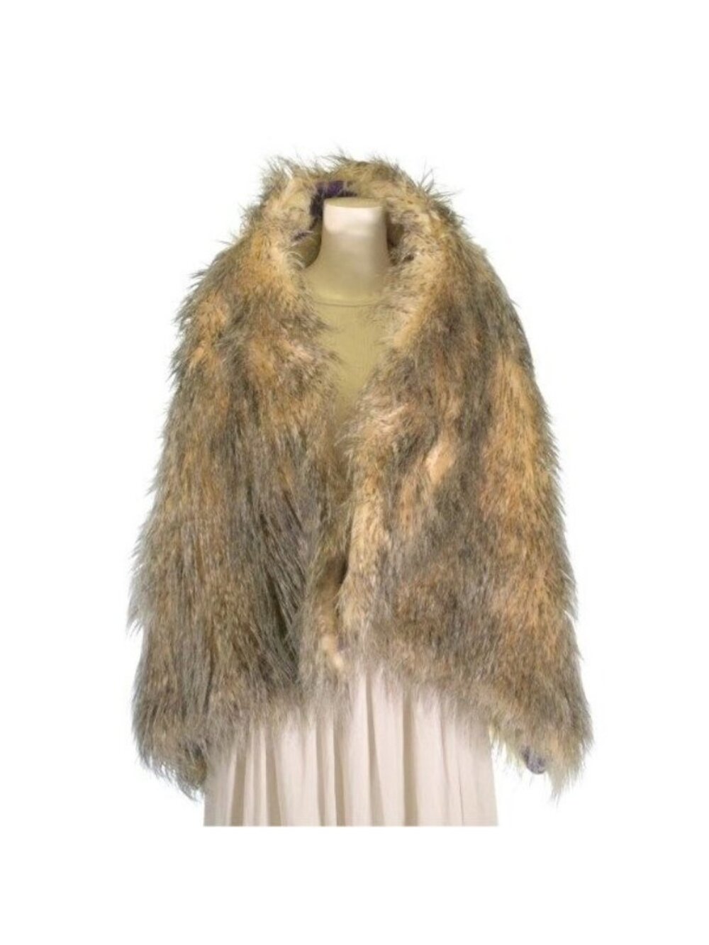Prada Poncho Jacket Polyester Brown